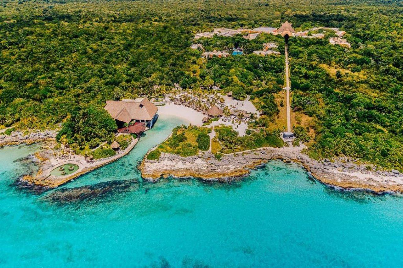 Occidental At Xcaret Destination Hotel Xcaret Park Exterior photo Aerial view of Xel-Há