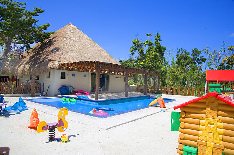 Occidental At Xcaret Destination Hotel Xcaret Park Exterior photo Playground at the resort