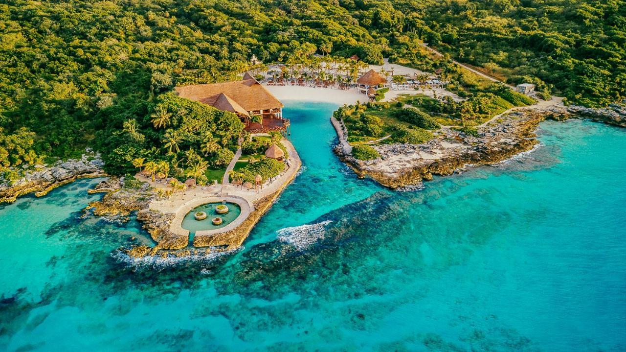 Occidental At Xcaret Destination Hotel Xcaret Park Exterior photo Aerial view of the resort
